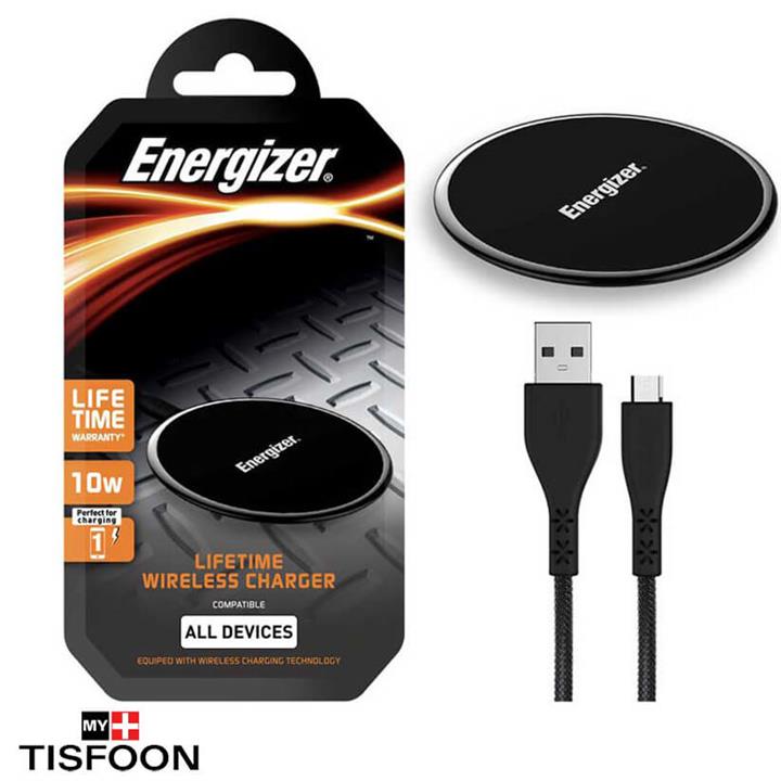 شارژر بی سیم انرجایزر GHARGING PAD 10W+ MICRO USB CABLE